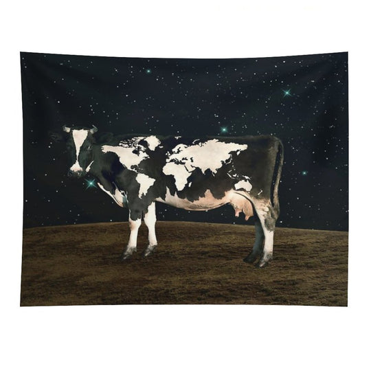 Surreal Bovine Atlas Tapestry