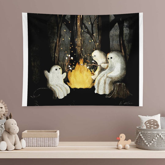 Marshmallows And Ghost Stories Tapestry