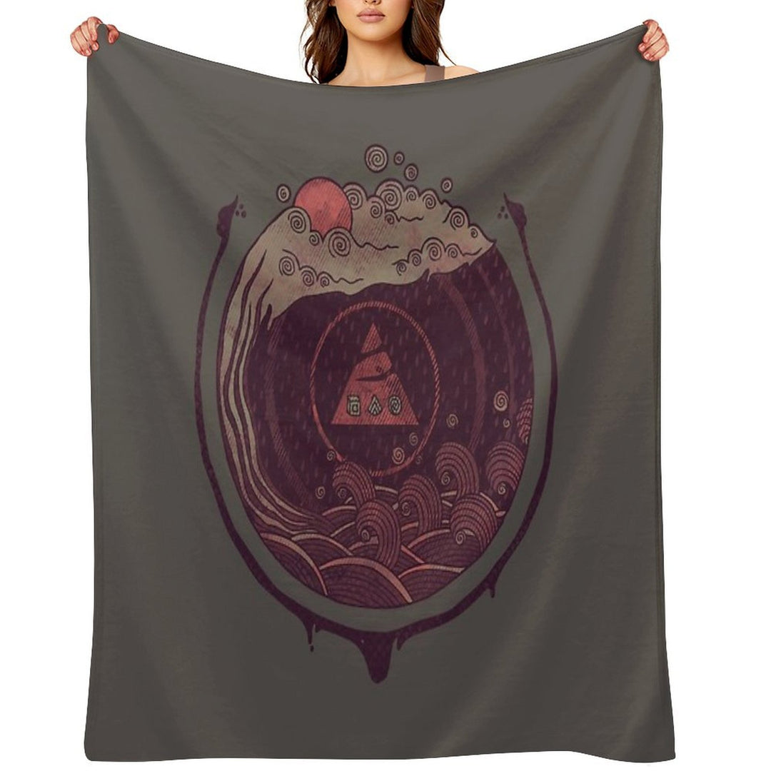Dark Waters Travel-friendly Throw Blanket