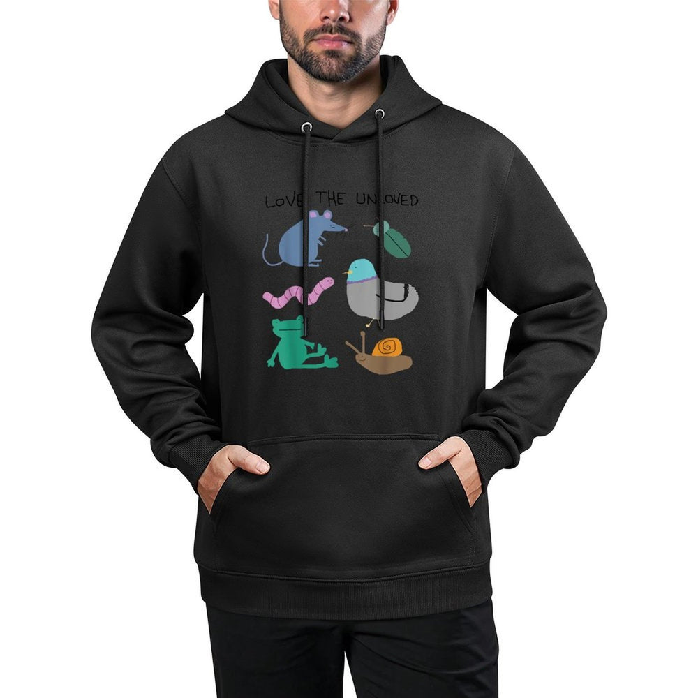 Cute Love The Unloved Pigeon Rat Frog Funny Animal Lover Moisture-Wicking Hoodie