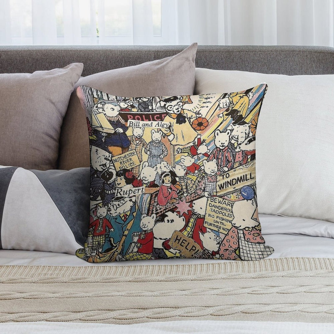 Rupert Bear Soft Shrink-Resistant Throw Pillow