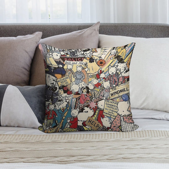 Rupert Bear Soft Shrink-Resistant Throw Pillow