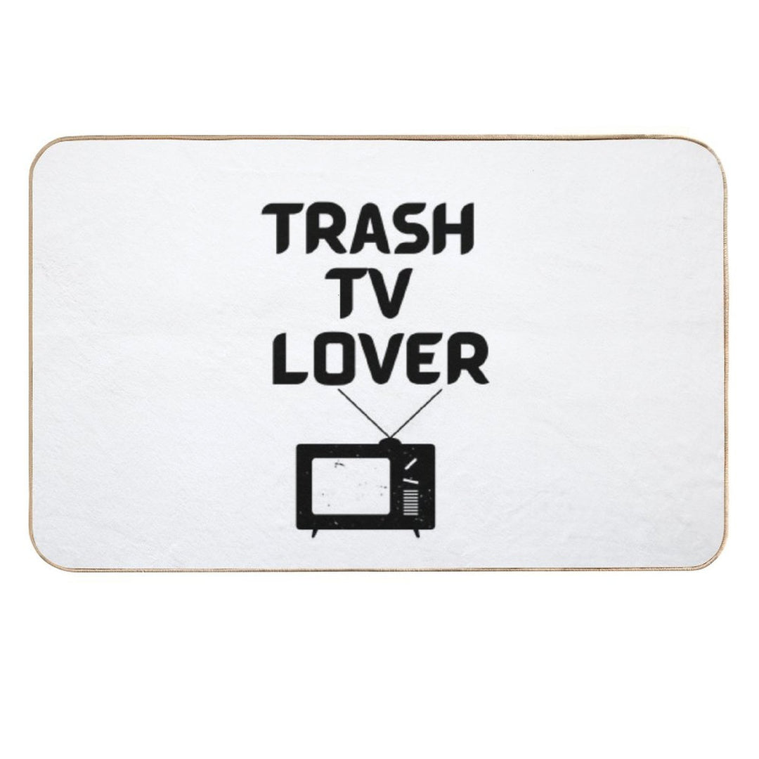 Trash TV Lover  Absorbent Bath Mat