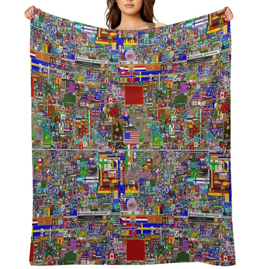 RPlace 2017 - 4000x4000 Eco-conscious Throw Blanket