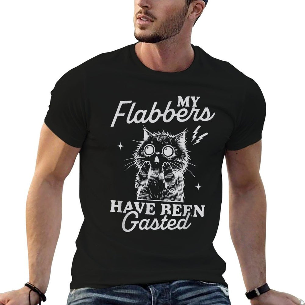 Retro Cat Funny Meme My Flabbers Have Been Gasted Cats Silly  Affordable Price T-Shirt
