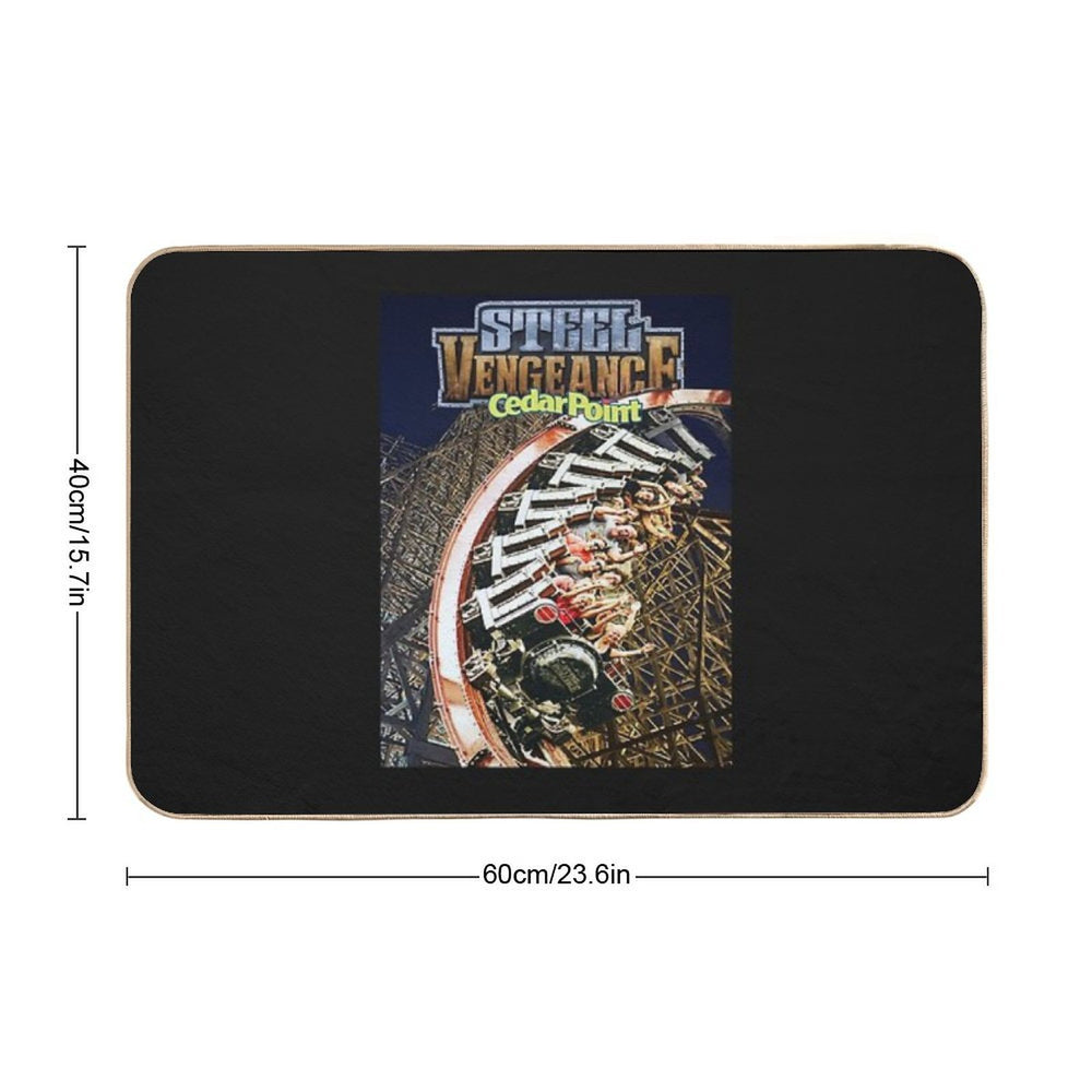 Steel Vengeance Rollercoaster @ Cedar Point, Custom Photograph  Pet-Safe Bath Mat