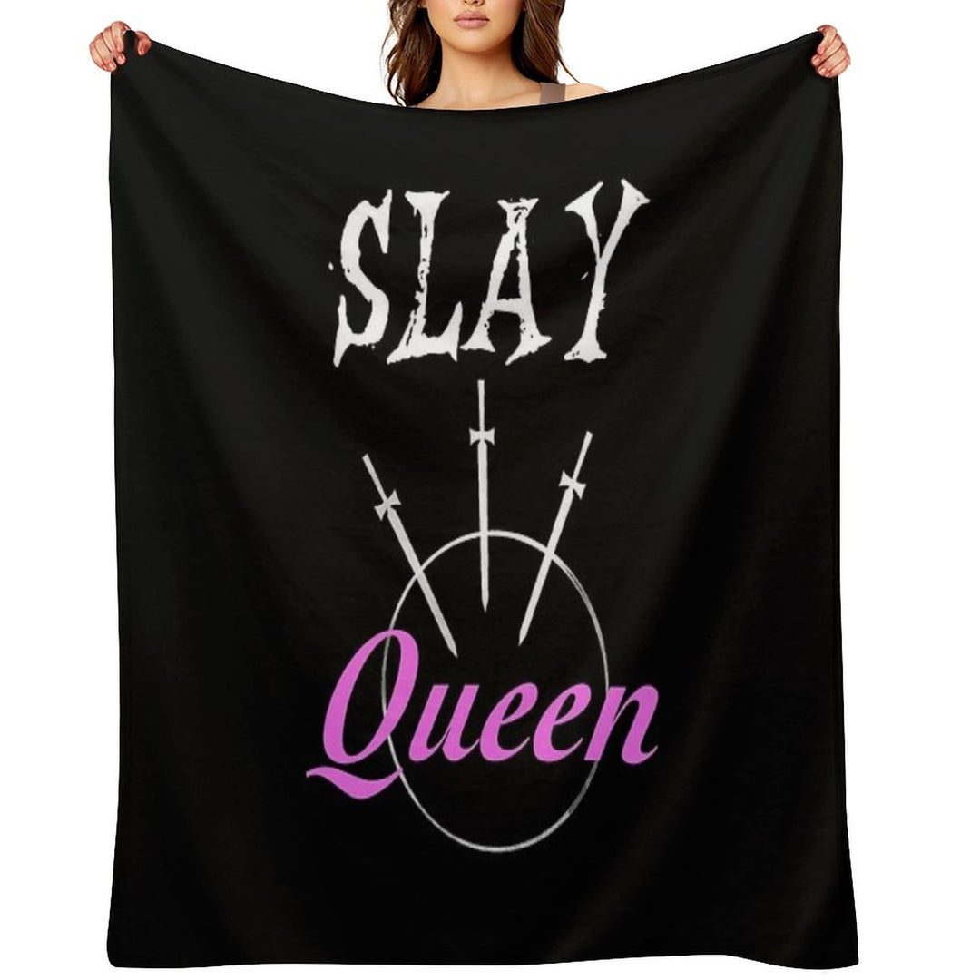 Slay Queen Velvety-soft Throw Blanket