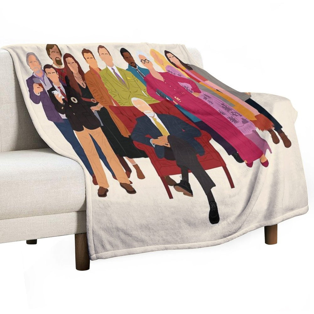 Knives Out Easy Care Throw Blanket