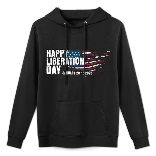 Womens President Trump Declares Liberation Day Happy Liberation Day Moisture-Wicking Hoodie