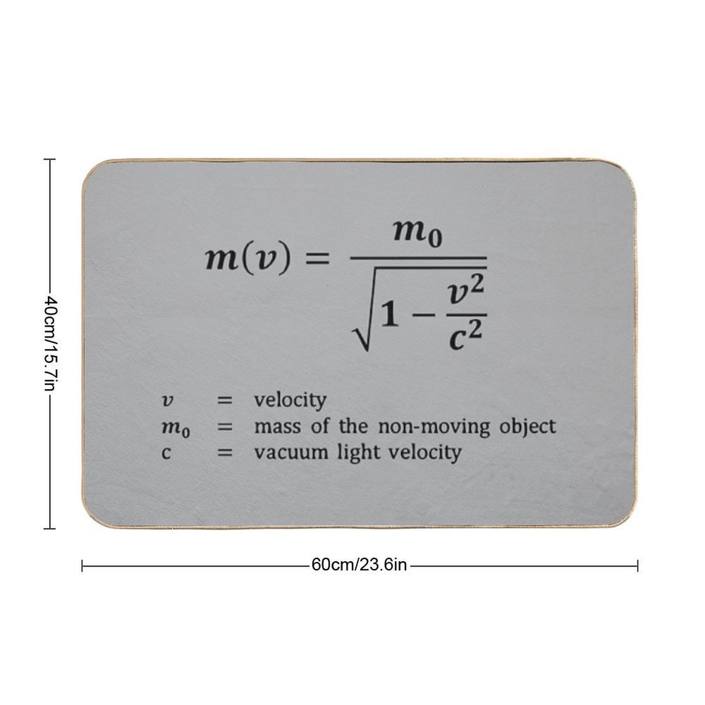 Formula, Relative Mass  Repositionable Bath Mat