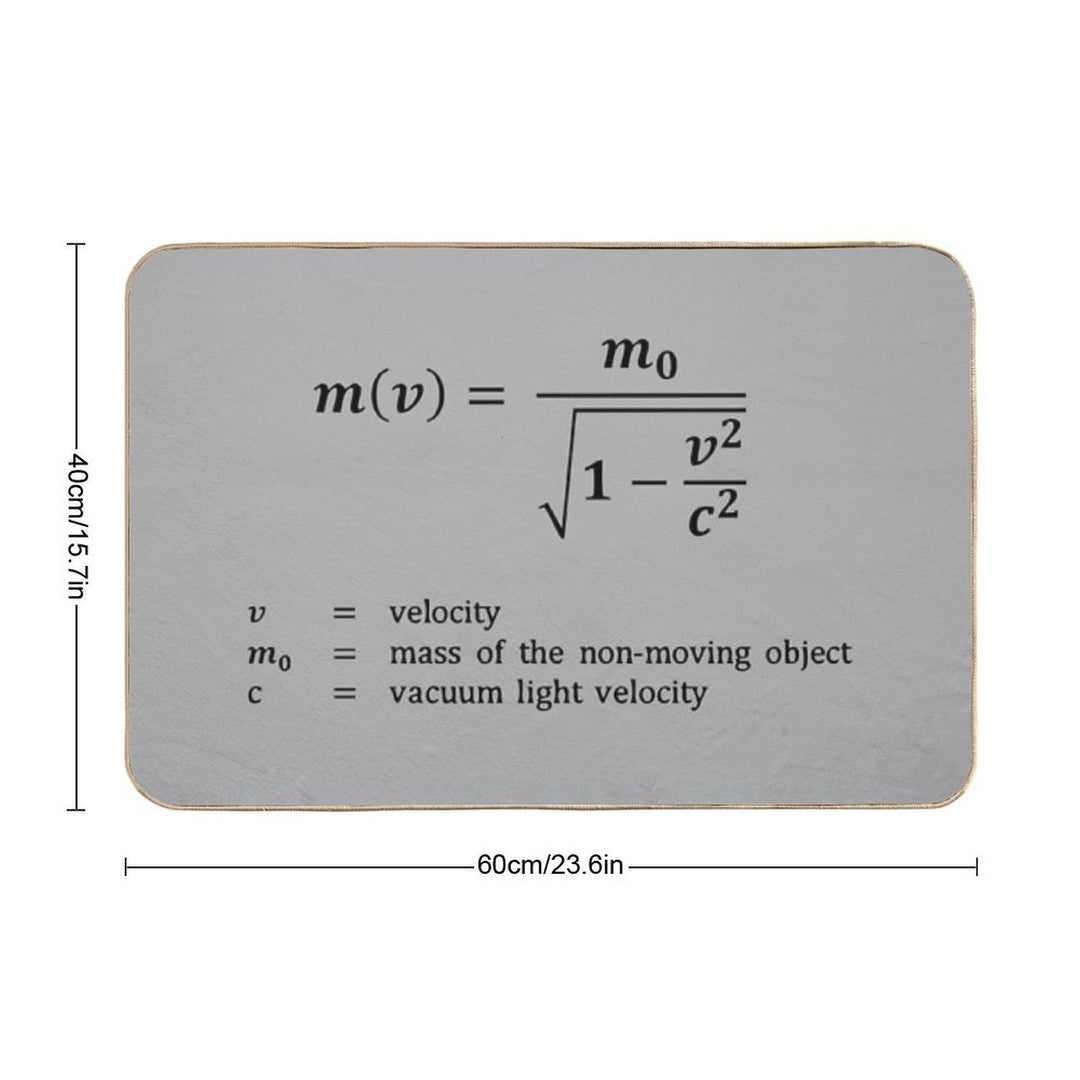 Formula, Relative Mass  Repositionable Bath Mat