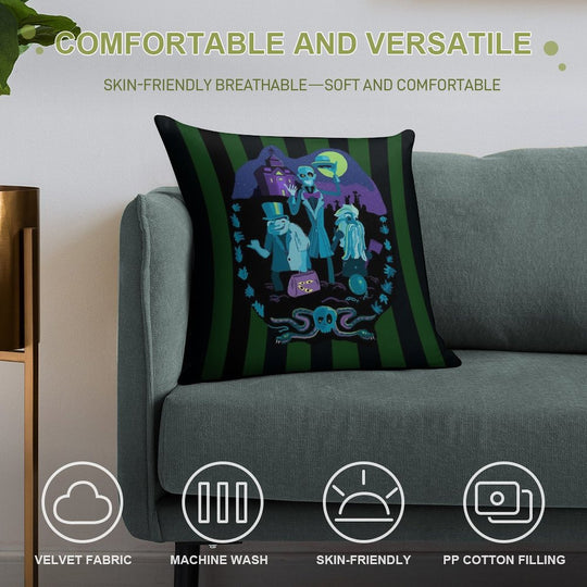 Haunted Mansion Soft Multiple Sizes Throw Pillow