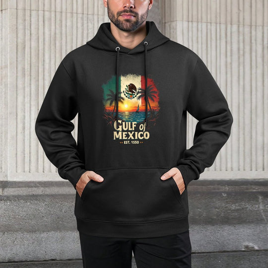 Gulf Of Mexico Vintage Beach Sunset Gulf of Mexico Men Women Durable Construction Hoodie