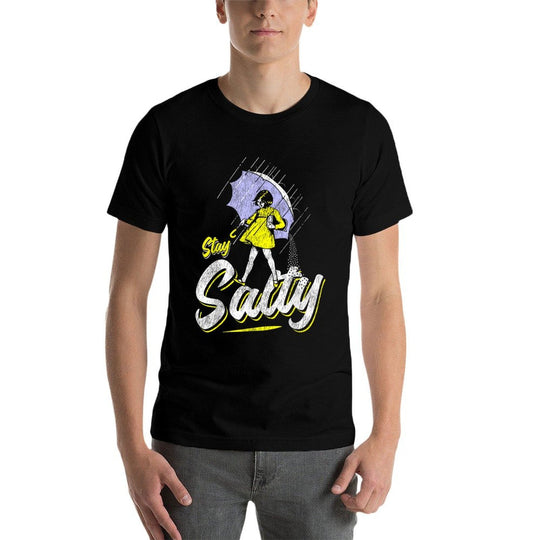 Vintage Salty Meme All These Flavors Girl Holding Umbrella  Durable T-Shirt