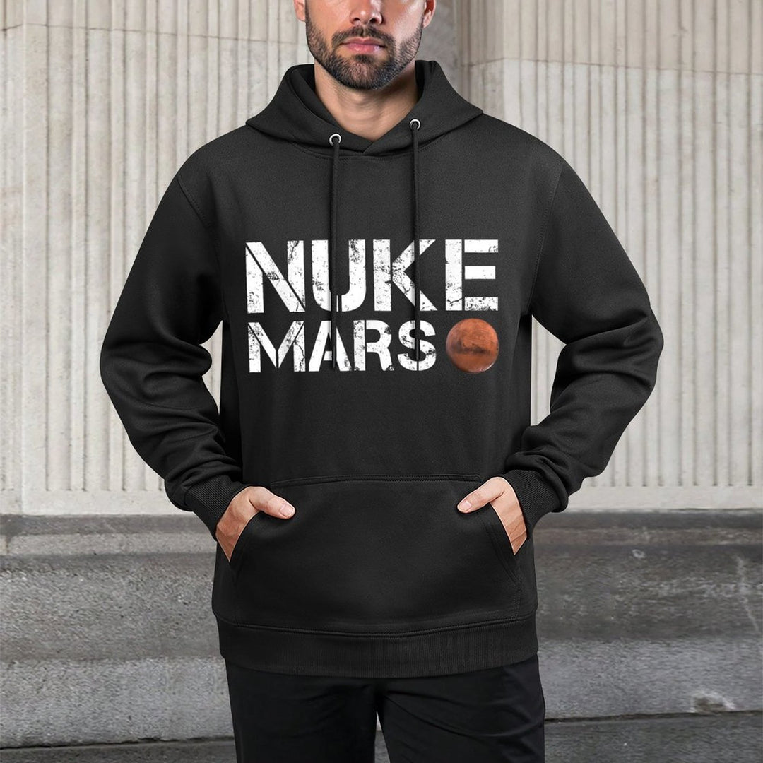 Nuke Mars Funny Planet Solar System Astronomy Space Gift Layering Staple Hoodie