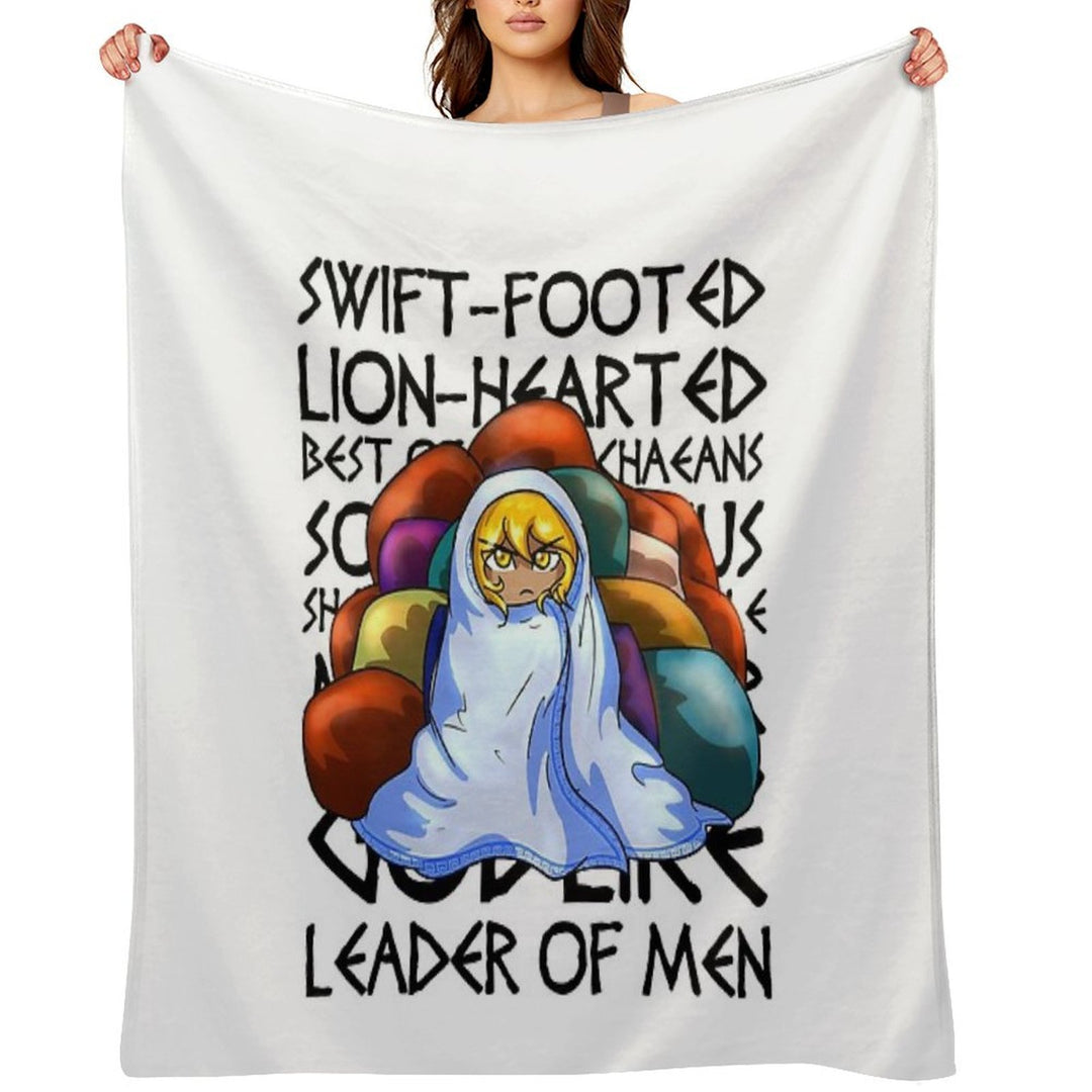 Epithets of Achilles Wrinkle-free Throw Blanket