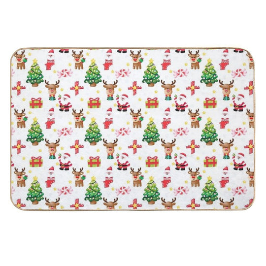 Merry Christmas Seamless PNG  Odorless Bath Mat