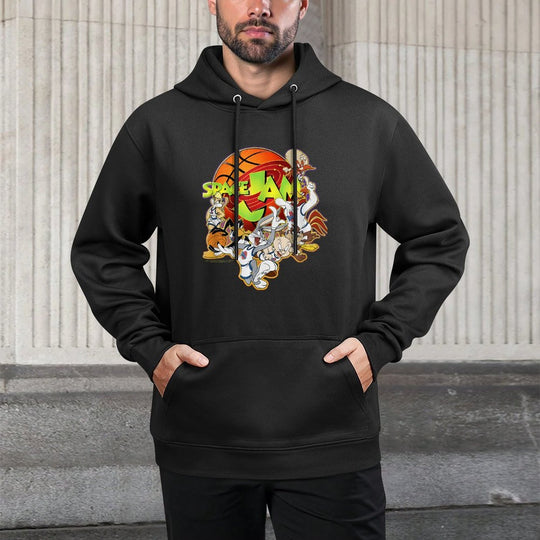 Space Jam Classic Looney Tunes Group Jam Versatile Streetwear Hoodie