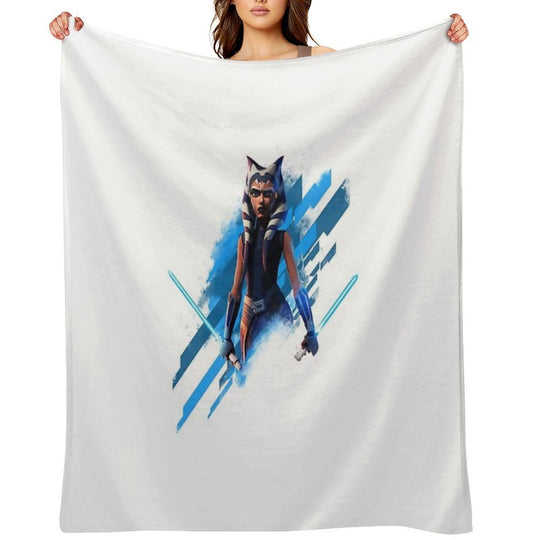 Ahsoka Tano Wrinkle-free Throw Blanket