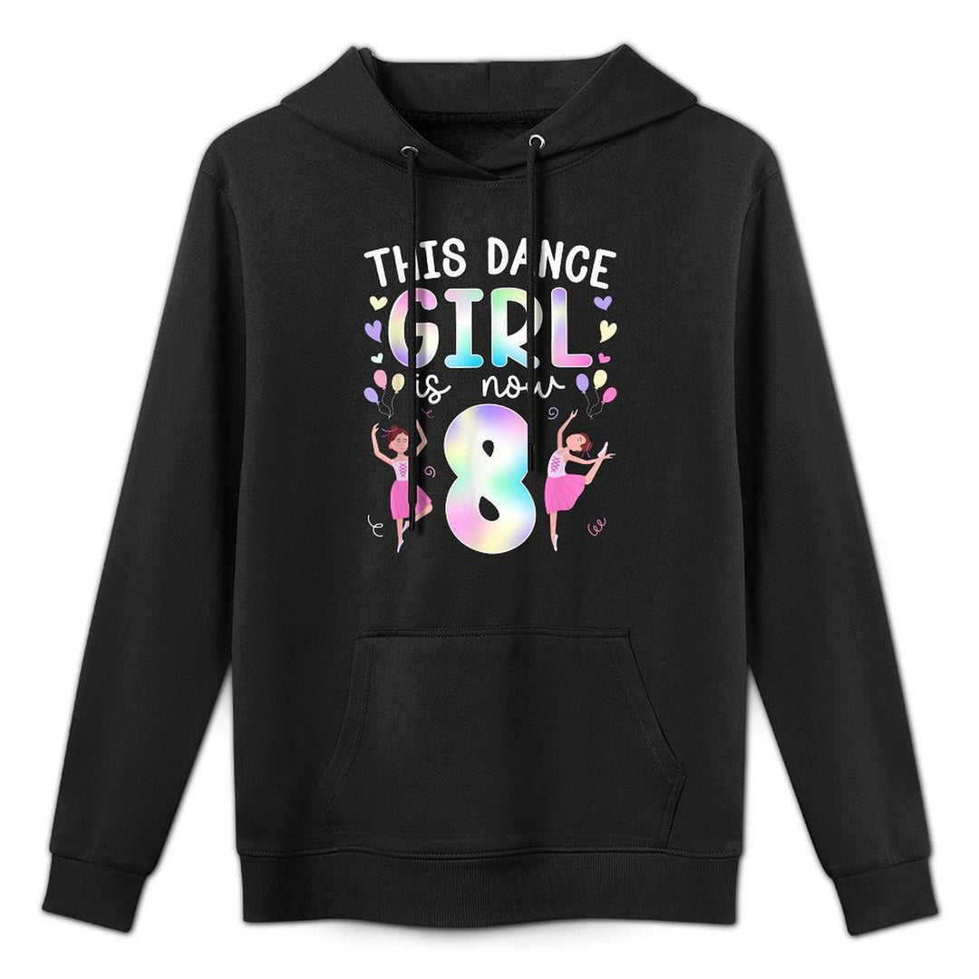 8th Birthday Dance Girl Eight Year Old Dancer Birthday All-Day Comfort Hoodie