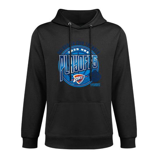 NBA Official Oklahoma City Thunder 2025 Playoffs Game Day Shrink-Resistant Hoodie