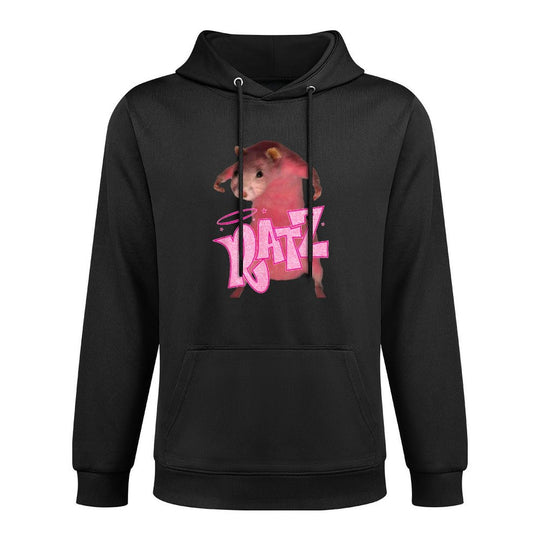 Ratz Funny Pink Mouse Rat Pilling-Resistant Hoodie