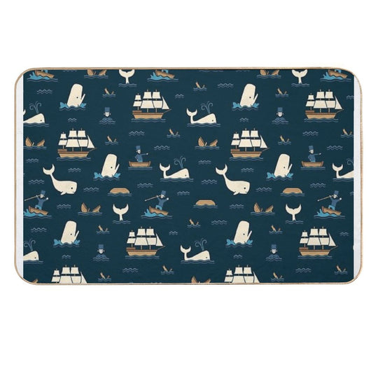 The White Whale  Stain-Proof Bath Mat
