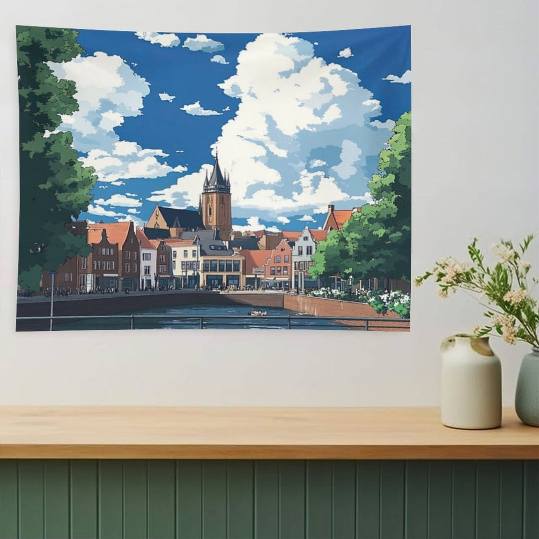 Nijmegen  Anime Style Tapestry
