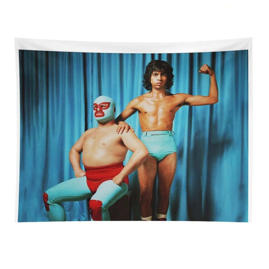Nacho Libre And Stephen Retro Poster  Tshirt  Tapestry Tapestry