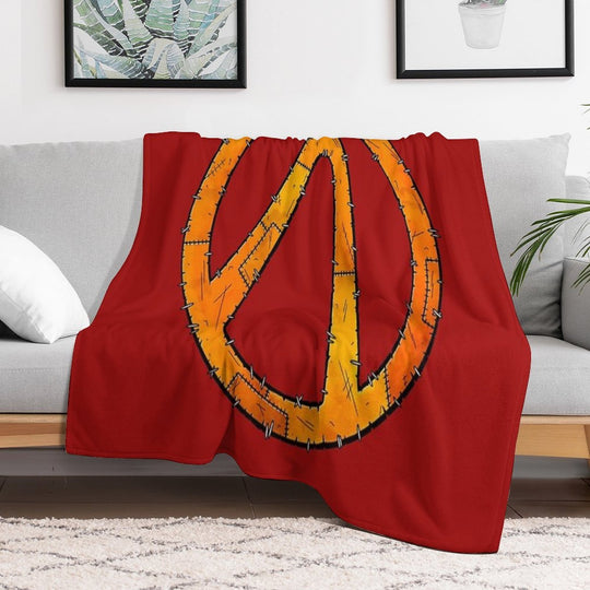 Vault Symbol Stitched - Borderlands Velvety-soft Throw Blanket