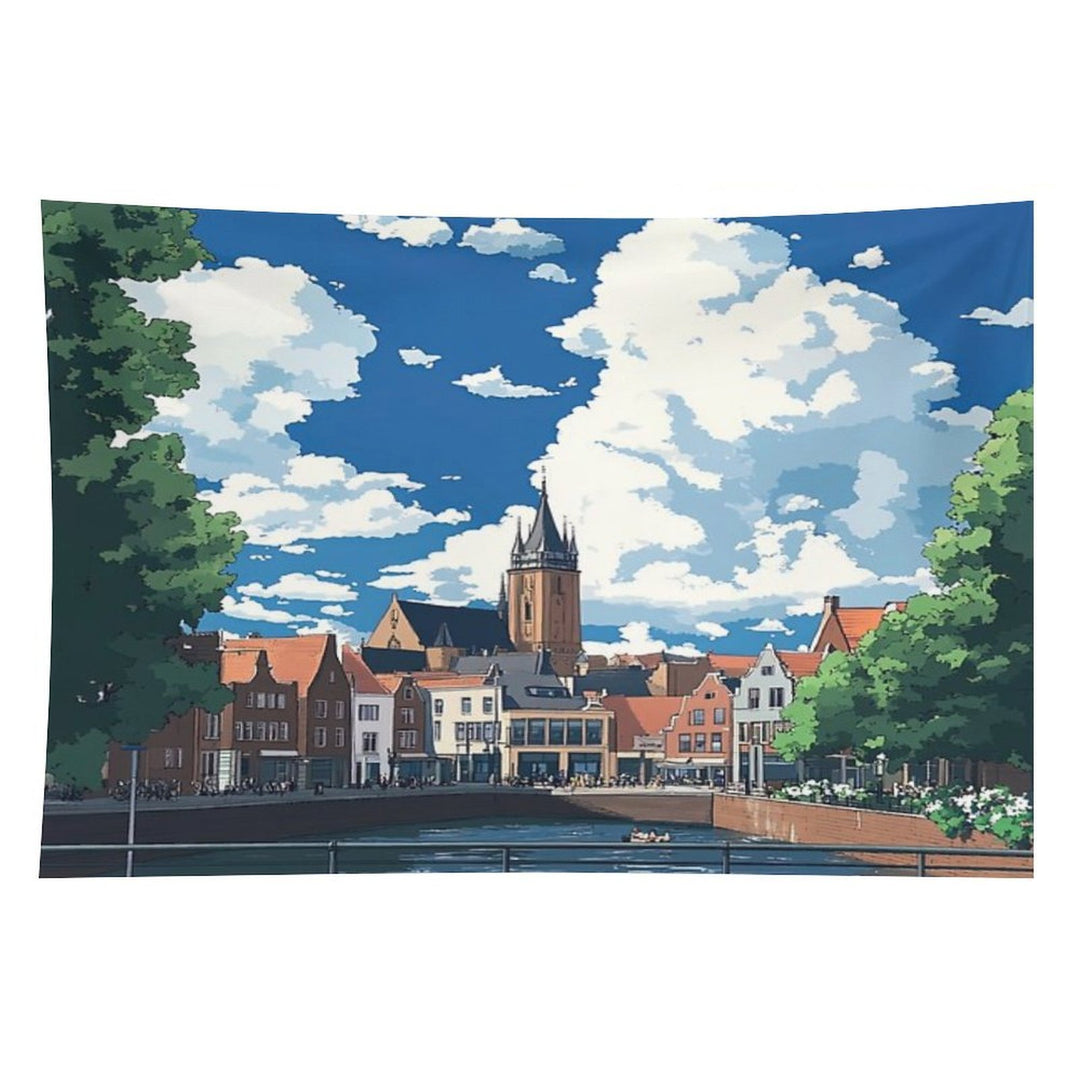 Nijmegen  Anime Style Tapestry