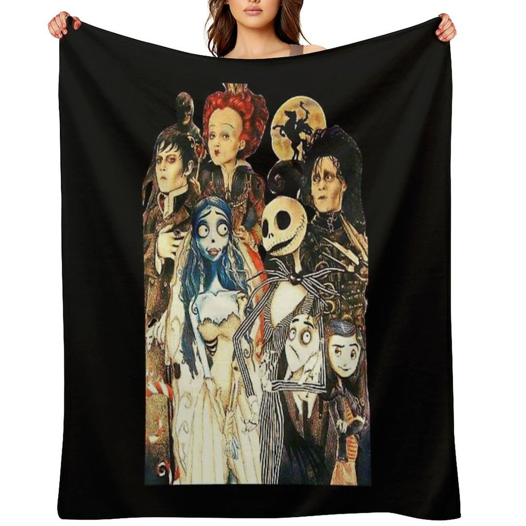 Tim Movie Horror Characters Film Durable Throw Blanket