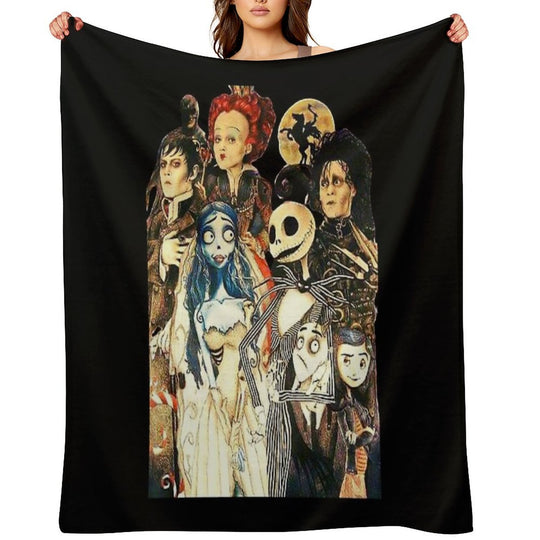 Tim Movie Horror Characters Film Durable Throw Blanket