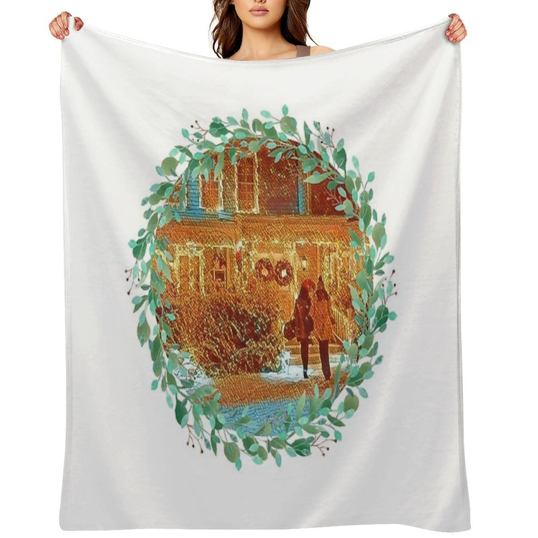 Christmas at Stars Hollow Machine-washable Throw Blanket