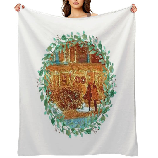 Christmas at Stars Hollow Machine-washable Throw Blanket