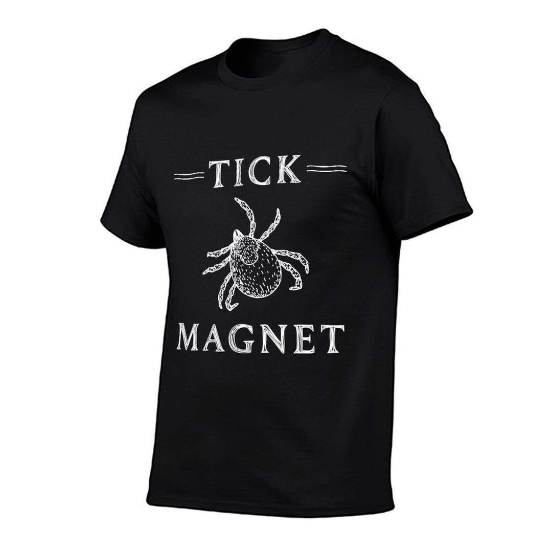Tick Magnet Funny Hiking Camping Outdoor Bug Tick Magnet  Slim-fit Cut T-Shirt