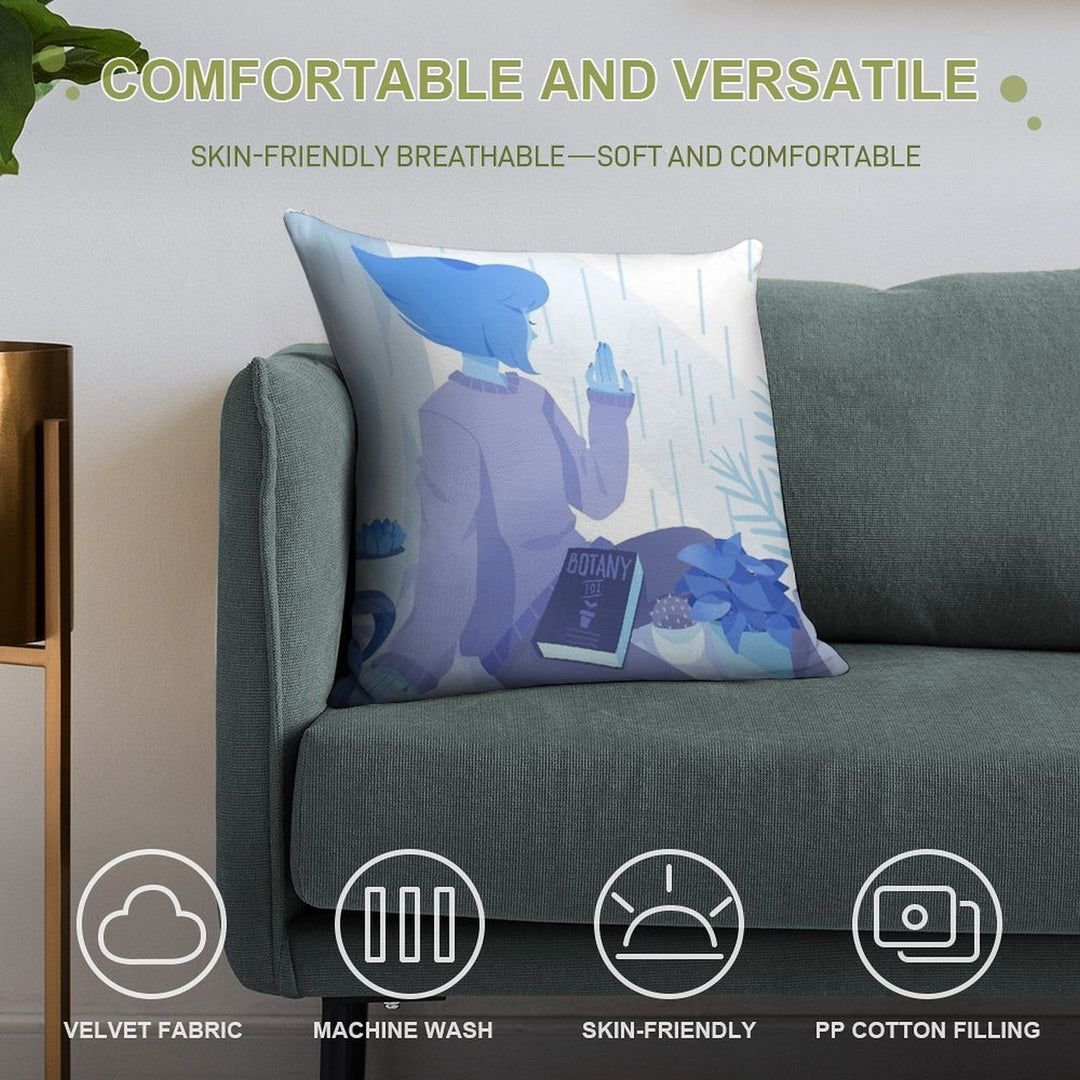 Rainy Days Soft Home Decor Throw Pillow