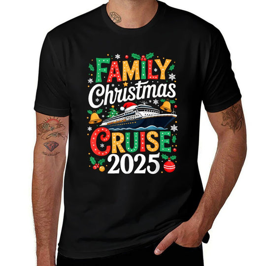 Family Christmas Cruise 2025 Matching Family Cruise Xmas Comfortable T-Shirt