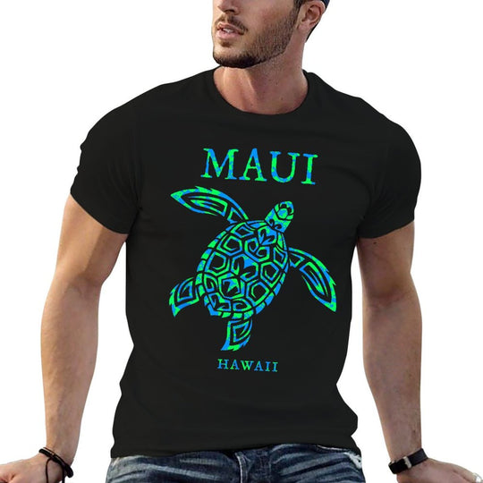 Maui Hawaii Sea Turtle Boys Girls Womens Vacation Souvenir  Graphic-printed T-Shirt