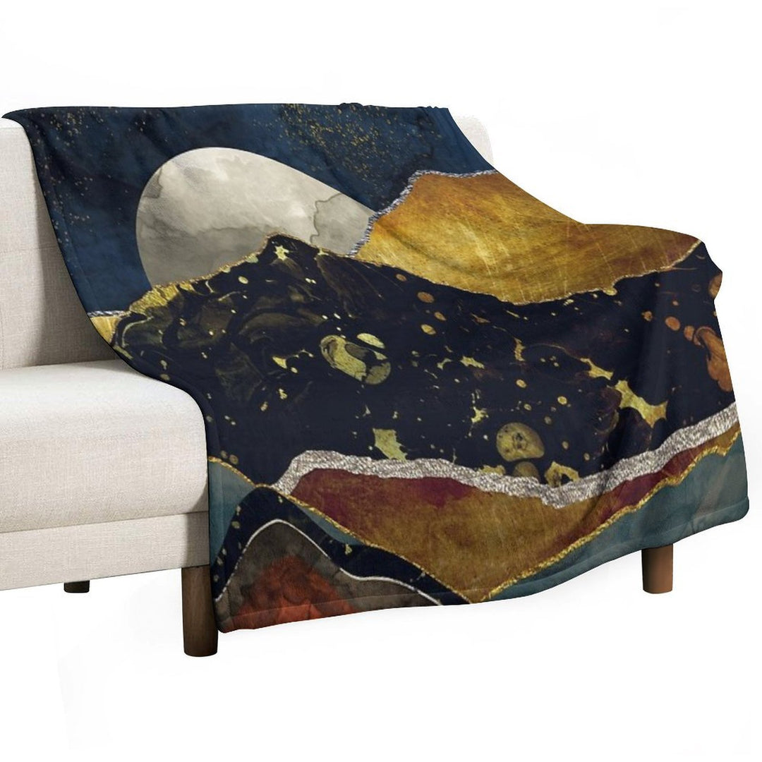 Bronze Night Multi-functional Throw Blanket