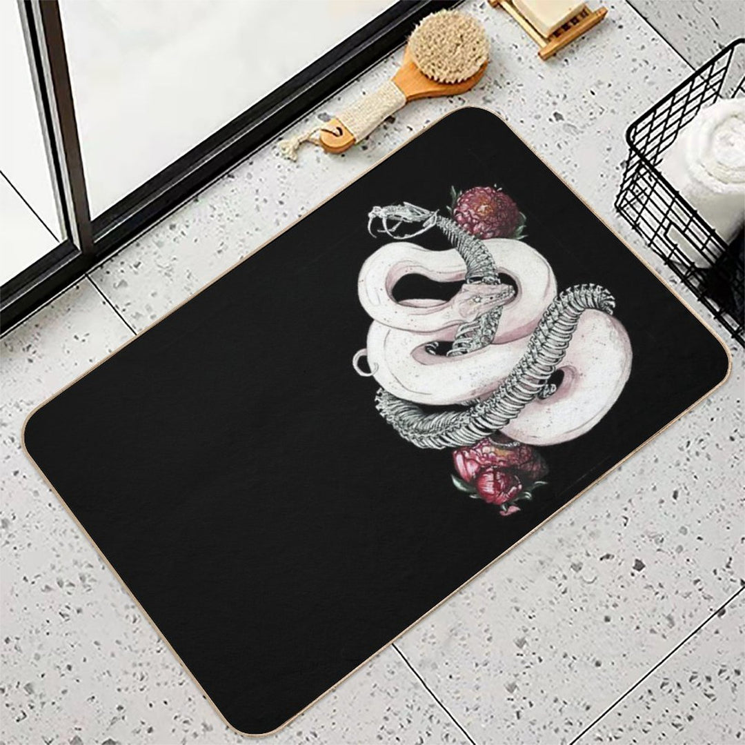 A Snake. Inside Out  Fade-Resistant Bath Mat