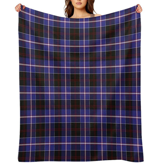 Clan Dunlop Tartan Versatility Throw Blanket