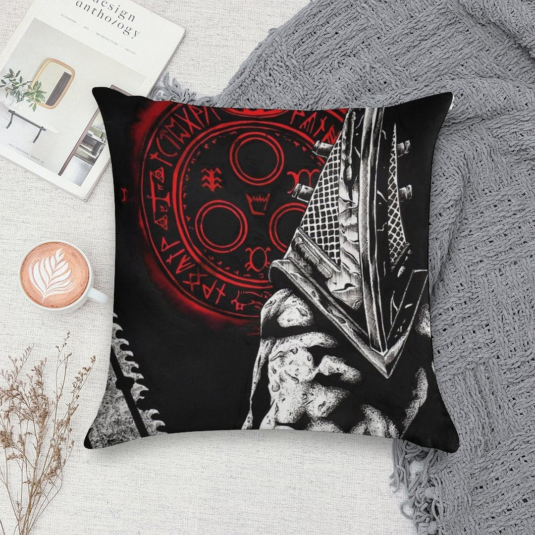 Scary Slow Villain Soft Reinforced Edging Throw Pillow