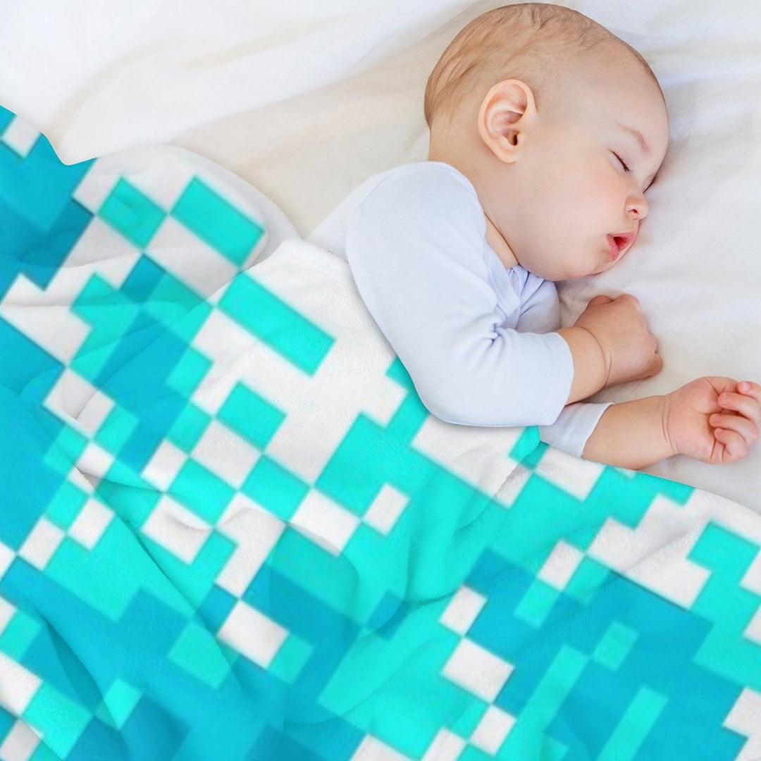 Pixel Water Eco-conscious Throw Blanket