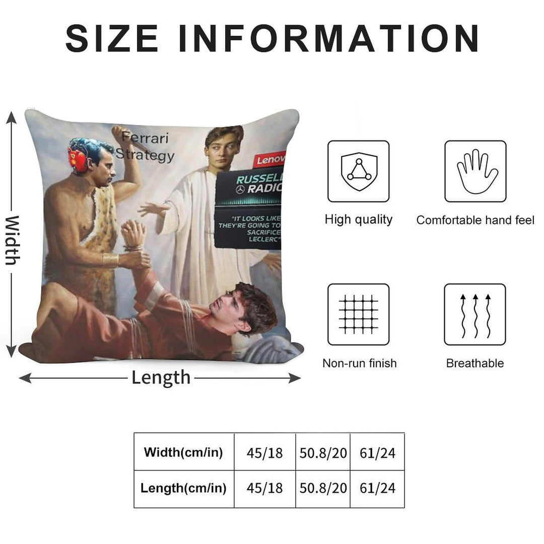 They're Going to Sacrifice Leclerc Soft Bedroom Essential Throw Pillow