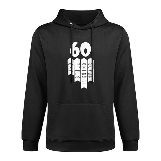 60 And Still Turning Heads 60th Birthday Kangaroo Pocket Hoodie