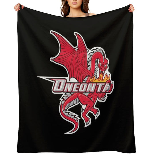 SUNY Oneonta Red Dragons Gift-ready Throw Blanket