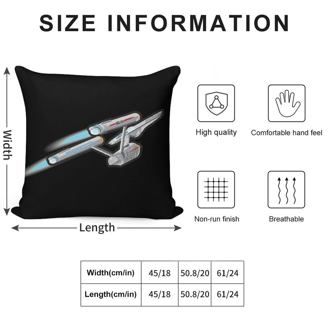 Enterprise Classic Soft Washable Throw Pillow