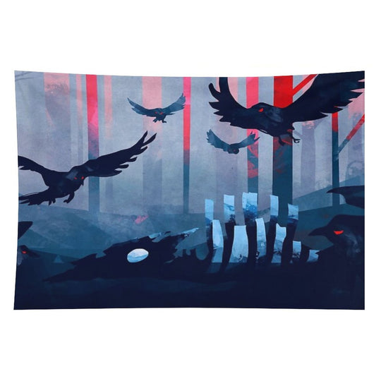 Blue Stone Landscape Tapestry