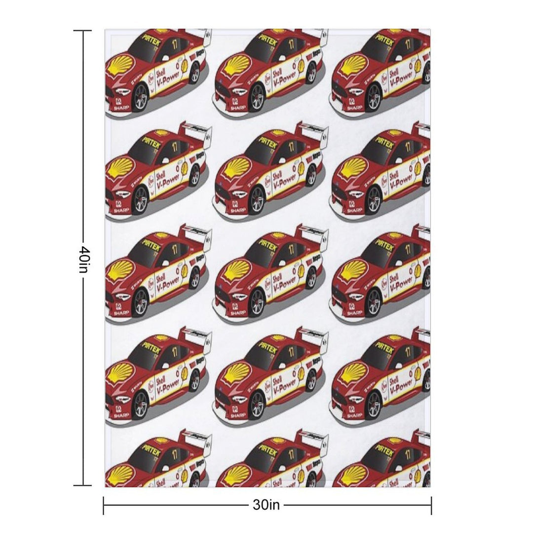 Scott McLaughlin 17 Ford Mustang 2019 Sustainable Throw Blanket
